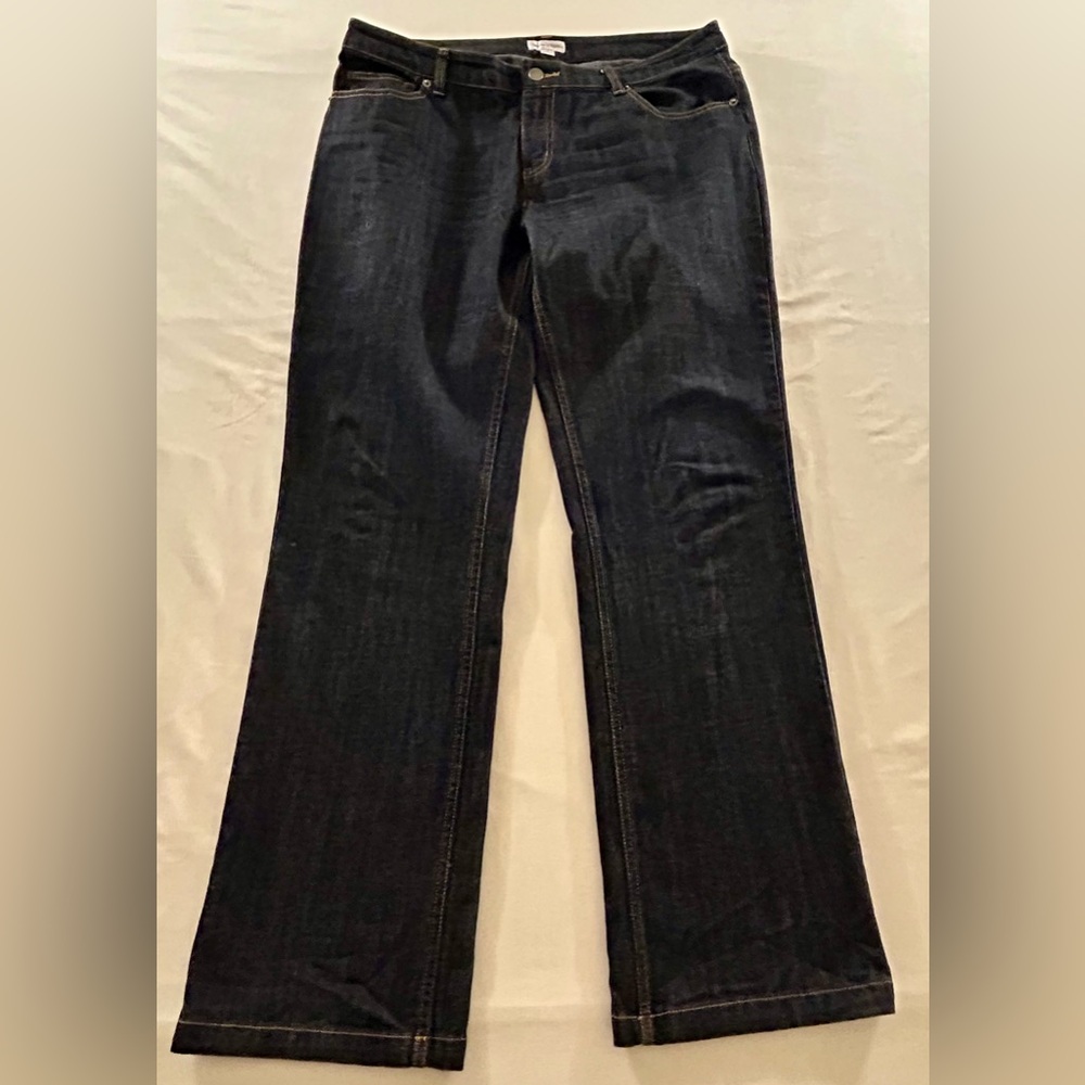 Womens dark wash bootcut jeans size 14